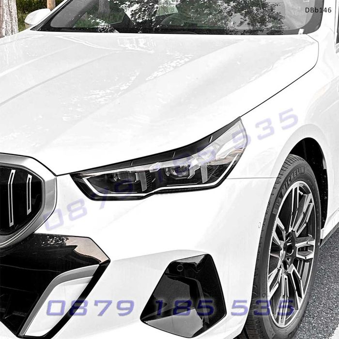 Вежди за фарове за BMW 5 i5 G60 G61 2024+, черен гланц – DBb151 тунинг добавки предна броня бмв и5 г60