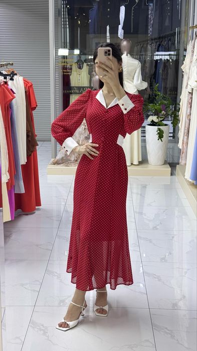 Платье в горошек