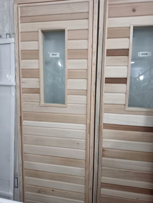 Двери деревянные для бани.