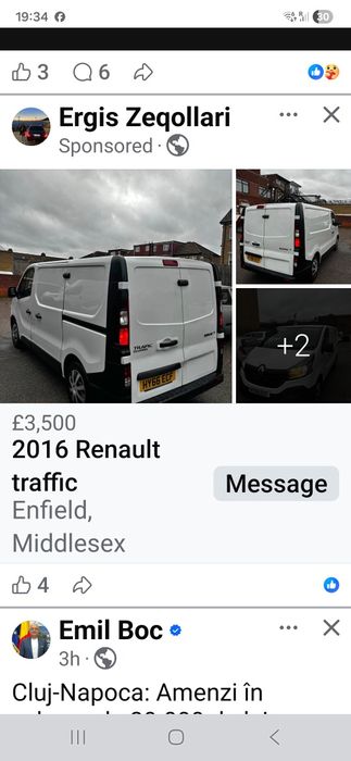 Vauxhall opel vivaro 2016