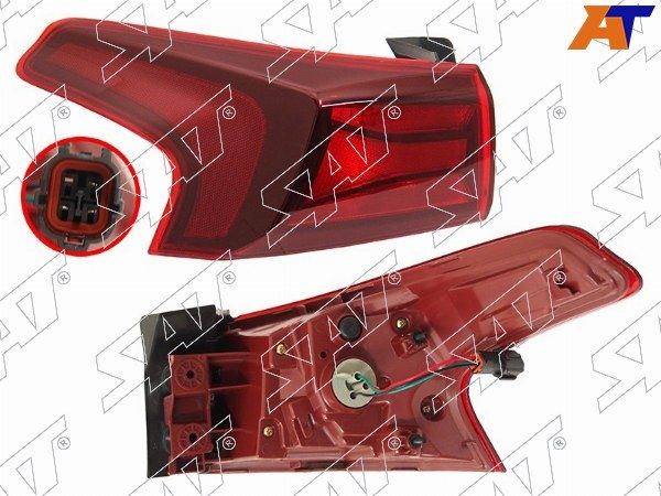 Фонарь задний Hyundai Santa fe