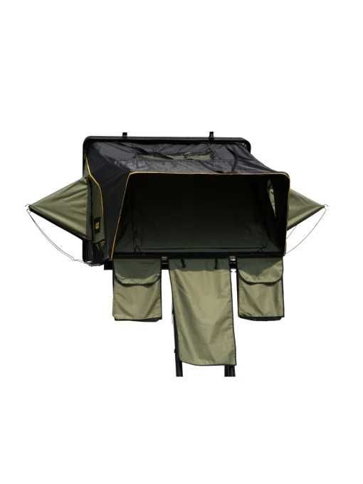 Cort de acoperiș auto CampTalk Silence L pentru 3-4 persoane, 190x210 cm, 65 kg, carcasă rezistentă din ABS, compatibil autovehicule mici, SUV și 4x4