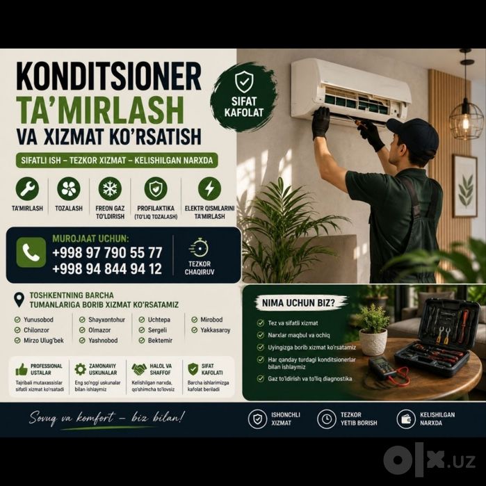Ustanovka konditsioner va remont  Установка кондиционер и ремонт