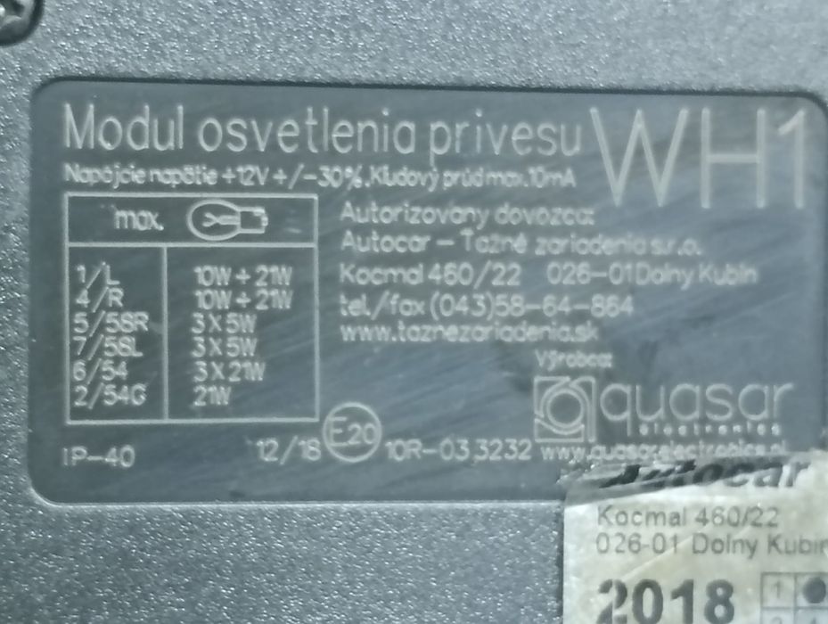 Modul carlig remorcare E2010R-033232 Dacia Duster 1 (facelift) (2013 - 2017) 1.6 sce H4M738