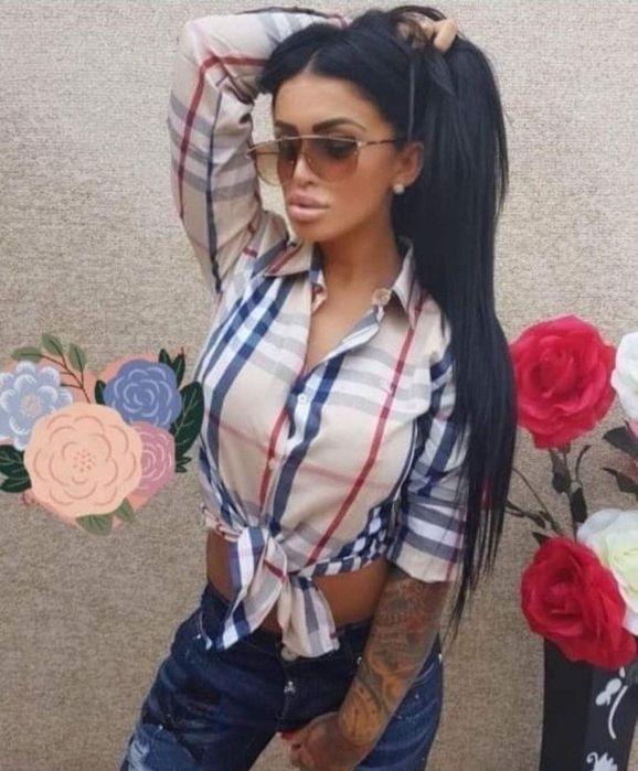 Camasi dama/bumbac/logo brodat, marimi  XS S M L XL XXL