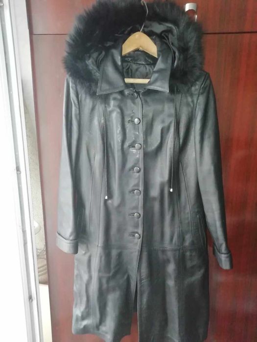 Дамско палто от естествена кожа