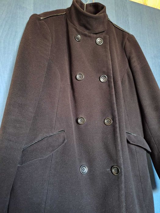Palton damă negru Livré mărimea 38 (M) elegant cu nasturi