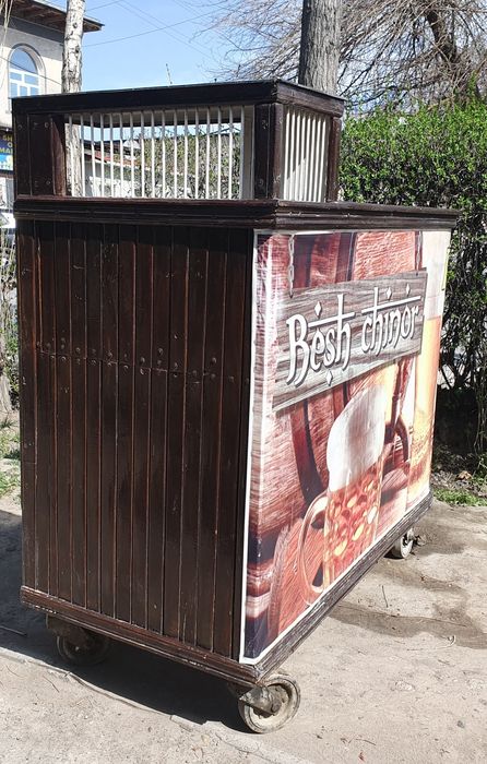 барная стойка на колёсах, для напитков - тархуна,  дюшеса, пива и т.д.