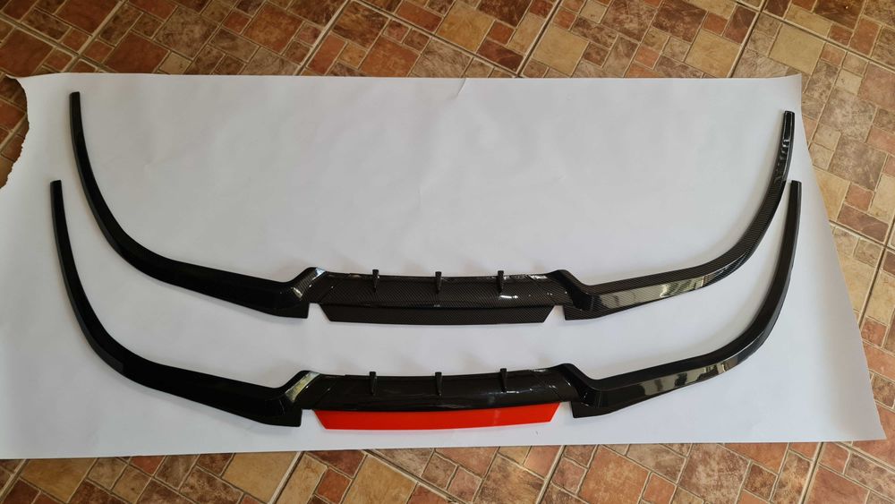 Cupra Lip piano, vopsit negru lucios, prelungire bara universala