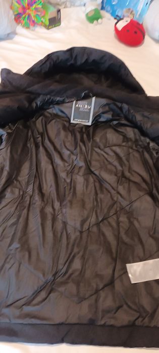 Geaca superba de iarna cu gluga si blanita stufoasa  marime mare