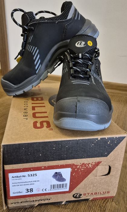 Pantofi de protecţie STABILUS noi, mărime 38, S3 calitate germană