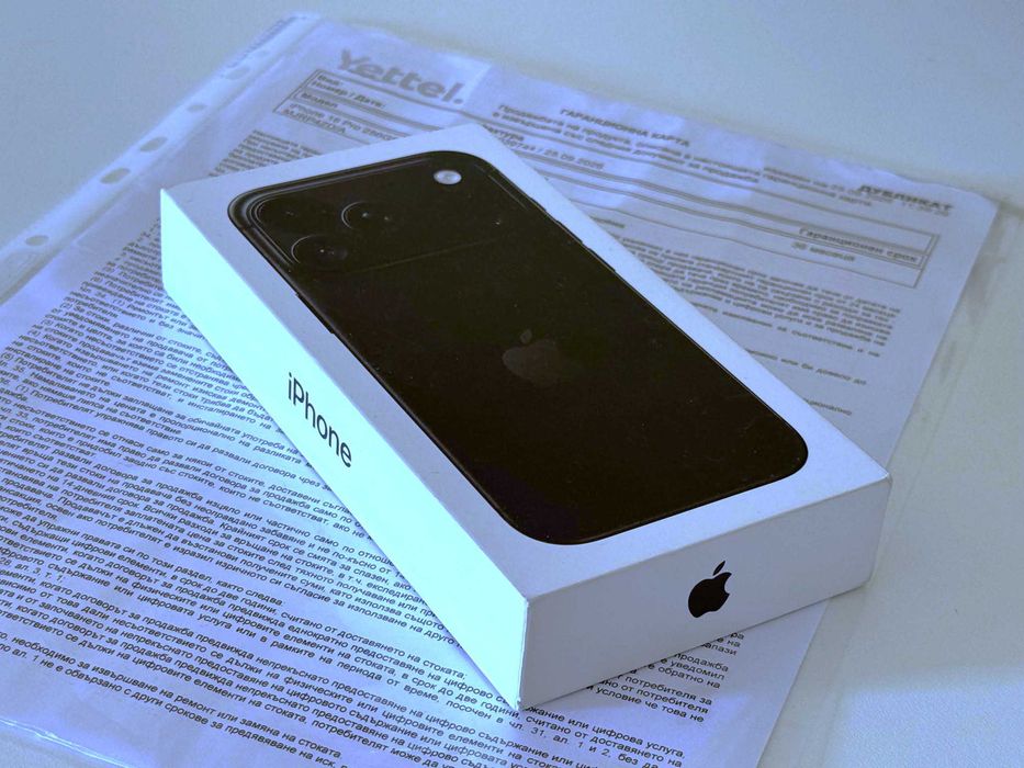 Бартер! 3г. Гаранция! Чисто НОВ! iPhone 18 Pro Black (Черен)