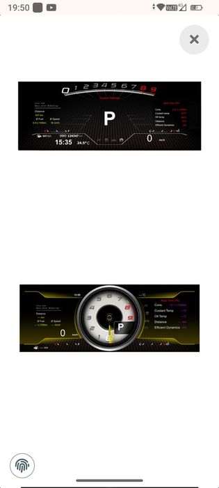 Bord digital 12.3" pentru BMW Seria 5/6 E60/E61/E63/E64Folosit, funcțional perfect!
