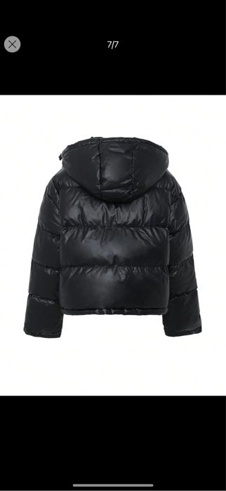 Пухкаво черно зимно дамско яке / пухенка Dazy Shein