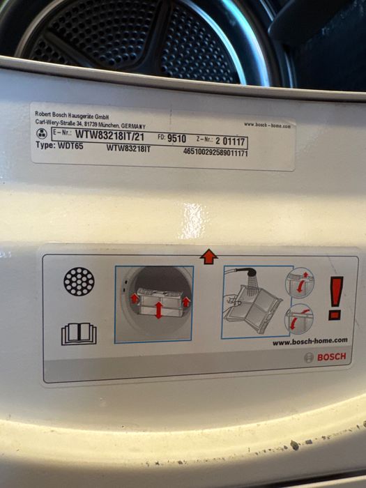 Uscător de haine Bosch