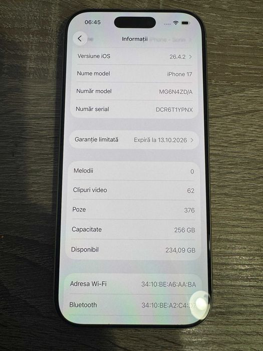 Iphone 17, 256gb, Impecabil, Garantie