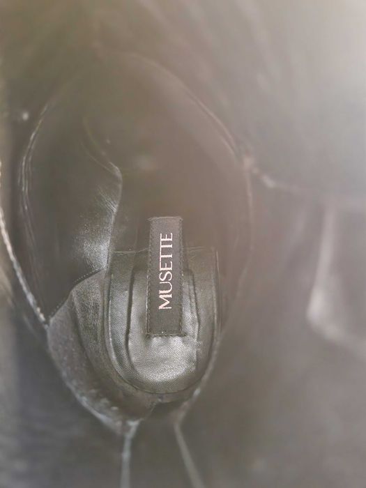 Ghete piele Musette negre 39