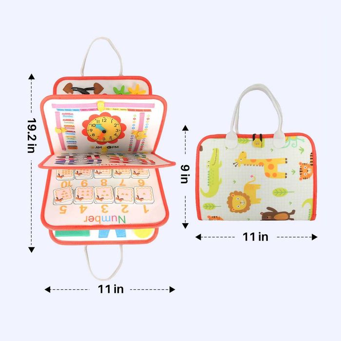 Бизиборд образователна книжка Монтесори активна дъска за игра подарък