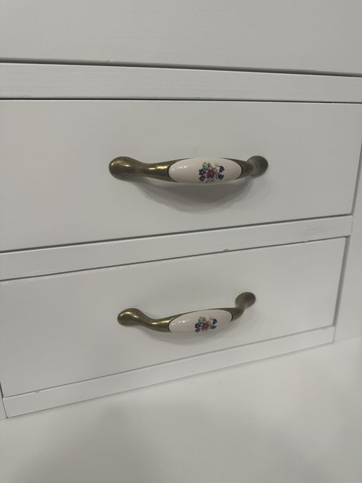 Mobila de living din lemn masiv de brad si stejar alba