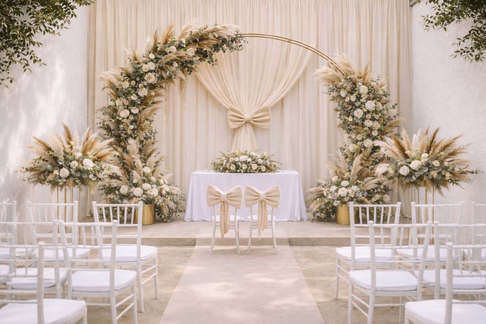 Decor nunta -arcada boho