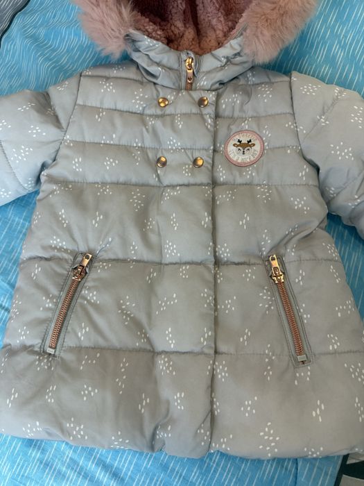 Бебешко зимно яке за момиче 74 см