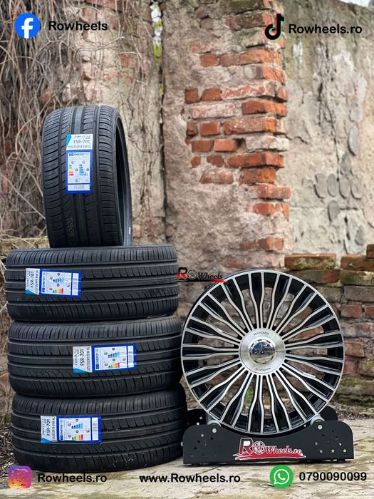 Jante Mercedes20 R20 Model Maybach W222 S class coupe AMG W223 w212 w213 w223 roti mercedes GLS GLE GL GLC W221 cu anvelope vara/iarna inclus recomandate mercedes