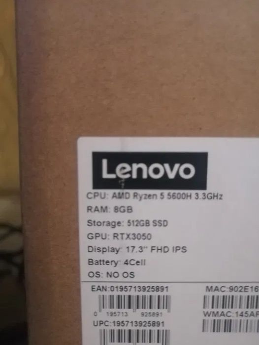 Ноутбук LENOVA legion 5