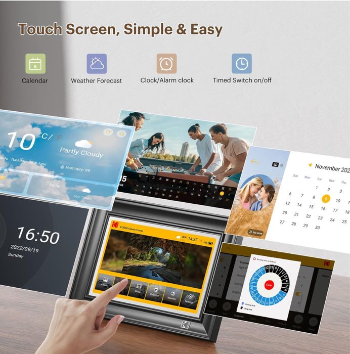 Цифровая Фоторамка Kodak IPS сенсор екран 32gb память