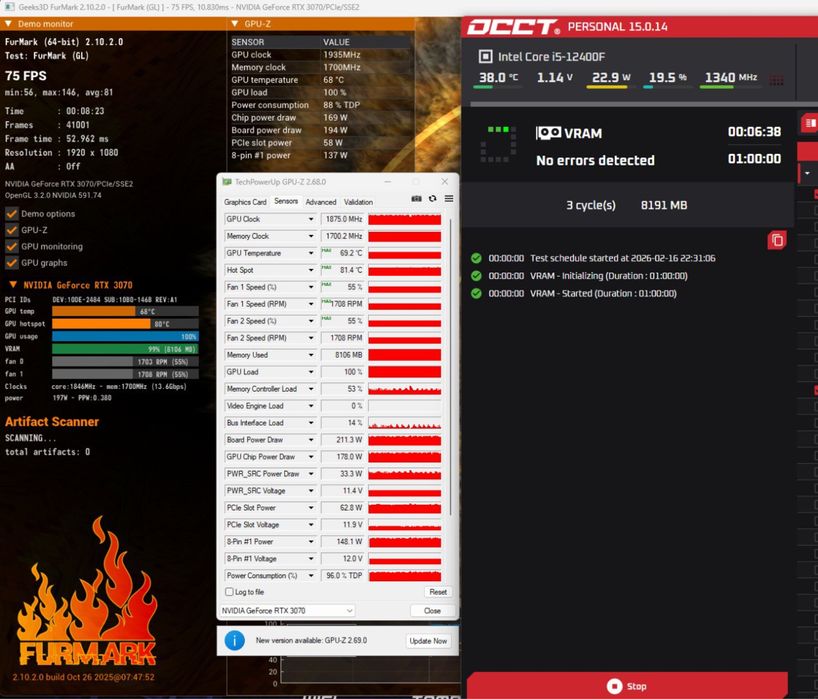 RTX3070 8GB GAINWARD видеокарта
