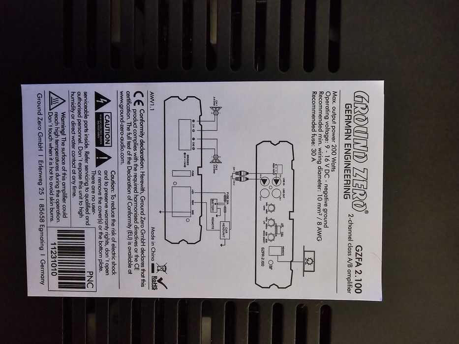 Vand amplificator Ground Zero