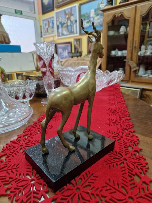 Страхотна антикварна френска бронзова фигура статуетка