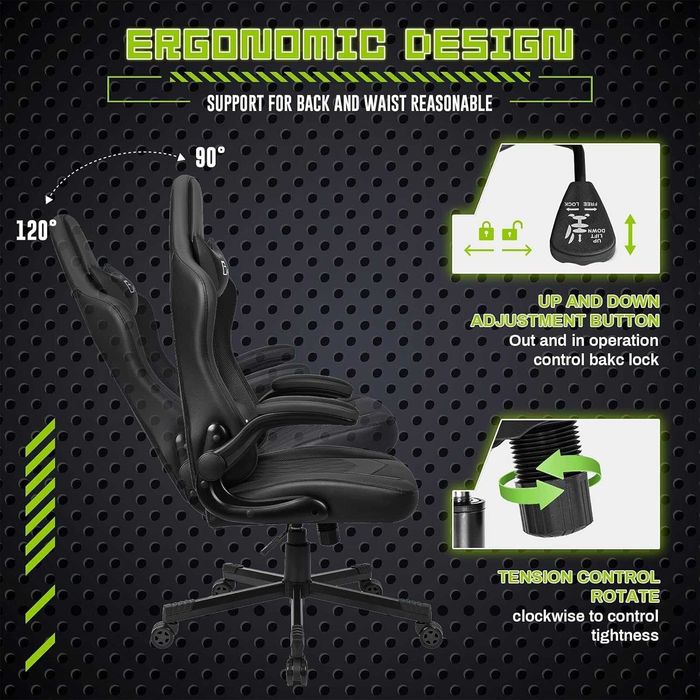 Scaun ergonomic pentru birou, cotiere reglabile, inaltime ajustabila, ideal gamming- RESIGILAT