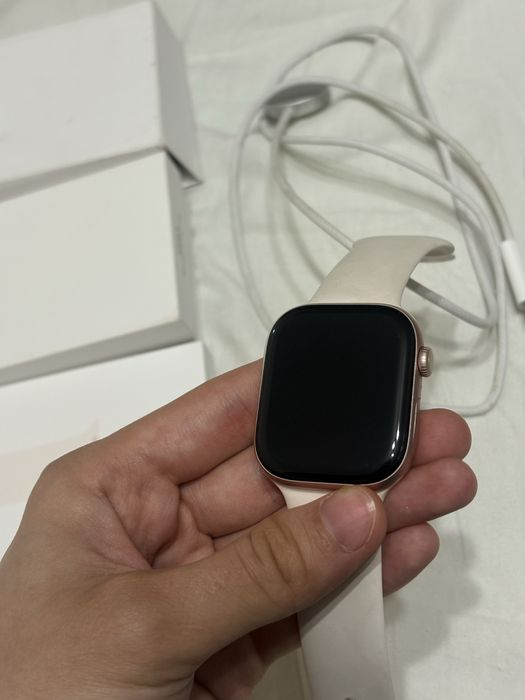 Apple Watch 10 GPS 100% акб  розовый