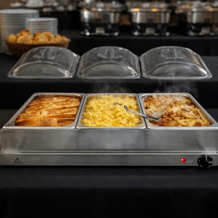 Електрически нагревател за бюфет 2 в 1 - винаги топла храна