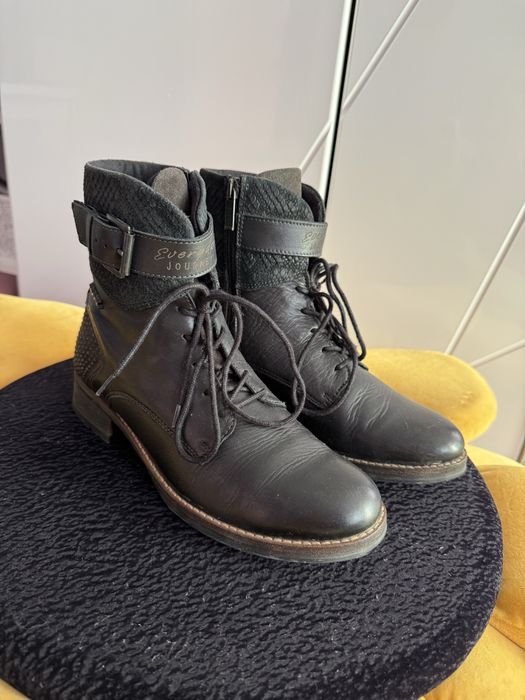 Bocanci Soccx,piele naturala,negrii