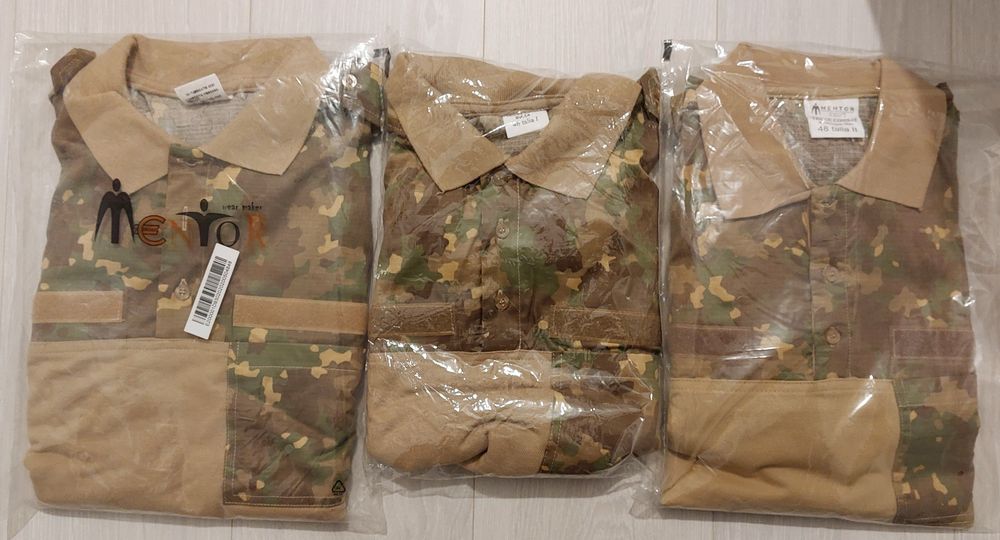 Bluza maneca lunga combat Polo camuflaj