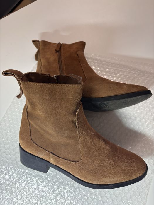 Ghete piele intoarsa Zara pentru dama