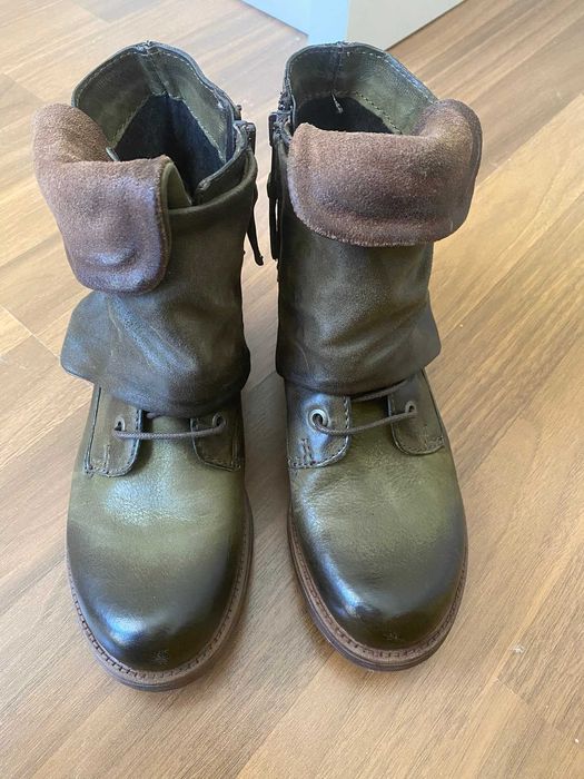 Боти естествена кожа Orange Label