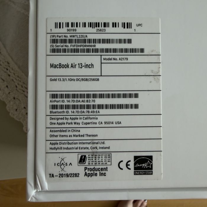 Macbook air 2020 Retina display