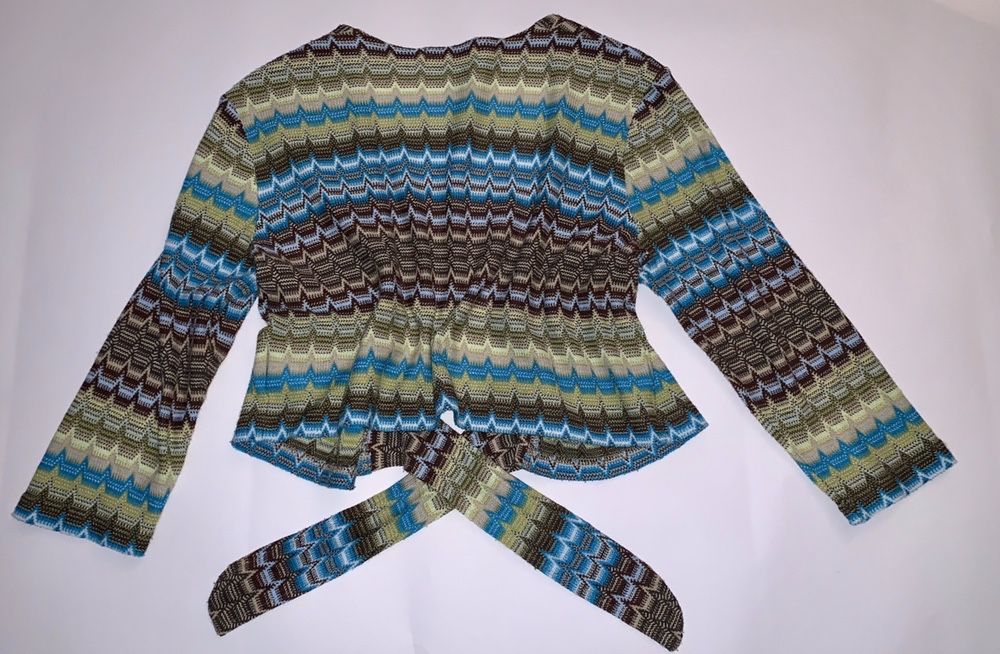Top / Bluza / Bolero scurt Comma, imprimeu stil Missoni