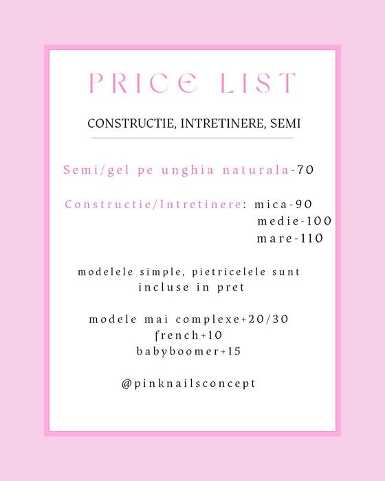 Unghii cu gel Brasov