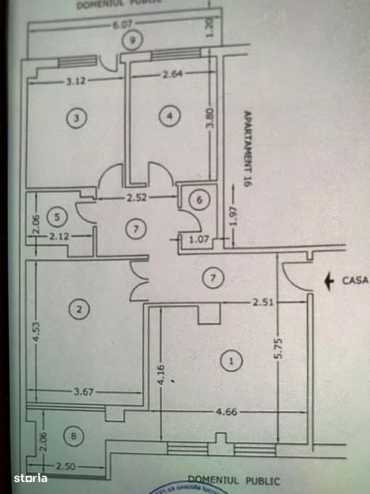 Vand apartament 4 camere zona Centru judetul Buzau
