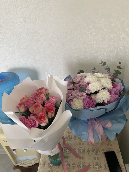 Свежие букеты.