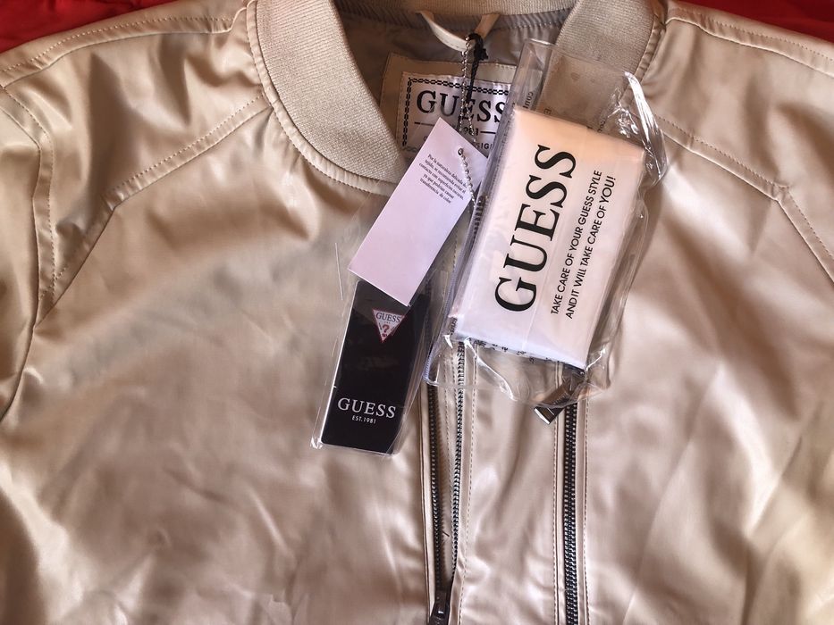 Guess Faux Leather Bomber Jacket ОРИГИНАЛНО мъжко яке - М