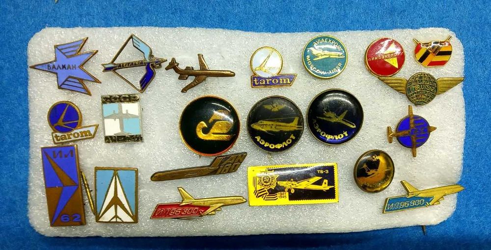 значки тема Авиация 21шт