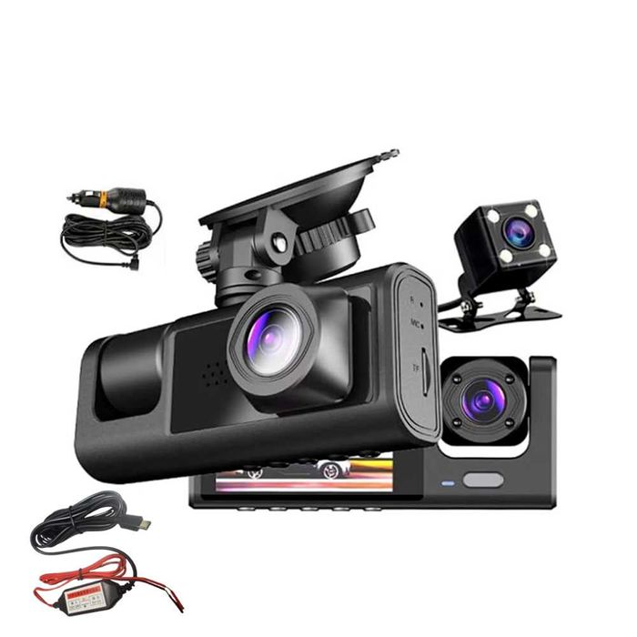 Видеорегистратор за автомобил 1TECH C309, С 3 Камери, G-Sensor