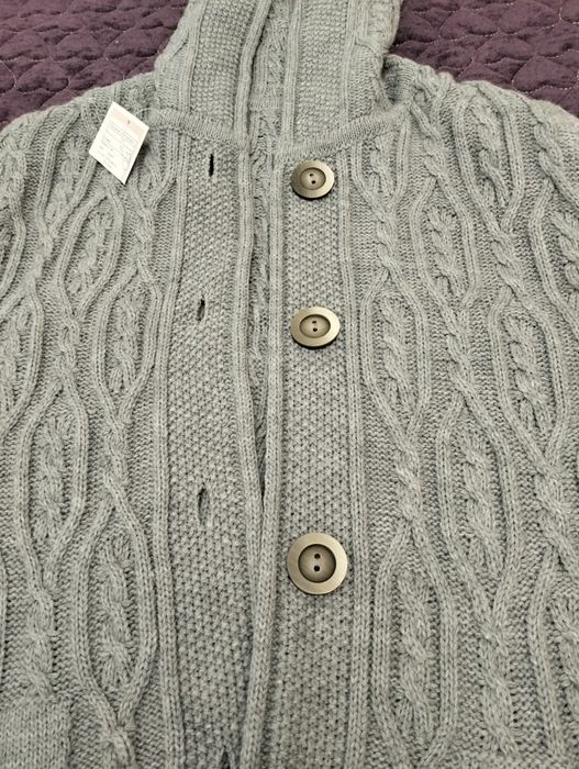 Кардиган тоқылған, жылы