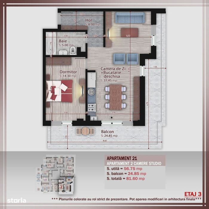 2Cam. Cu Livingul Open-Space / Bloc Premium P+3. Pallady! — fotografia 1