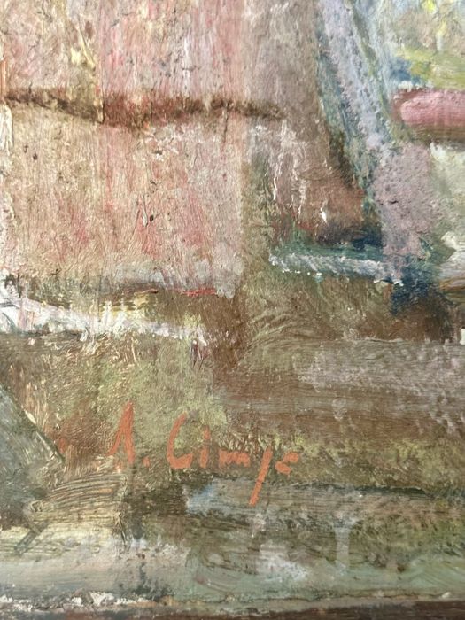 Tablou vechi Scoala Baimareana A. Ciupe