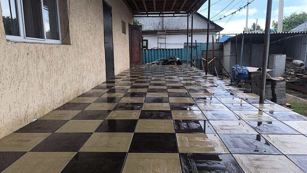 Укладка брусчатка